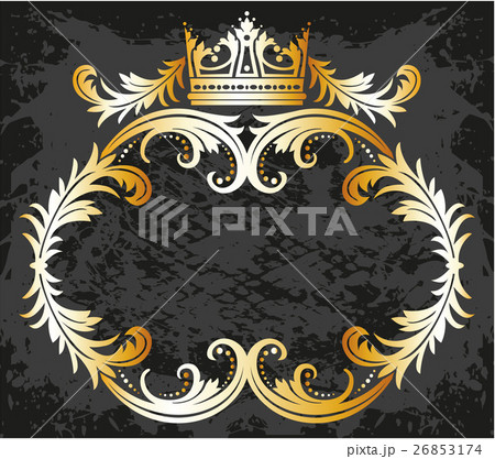 Decorative frame with crown Decorative frame with crown 26853174