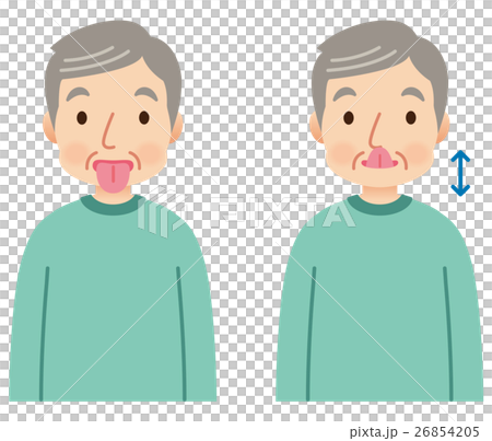 舌の体操　嚥下体操　介護 26854205
