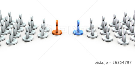 対峙する二つの勢力のリーダー 対峙する二つの勢力のリーダー 26854797