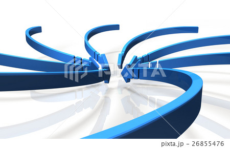 吹きこむ風の流れを描いた3dイラストのイラスト素材 吹きこむ風の流れを描いた3dイラストのイラスト素材