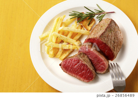 和牛　もも肉レアステーキ 26856489