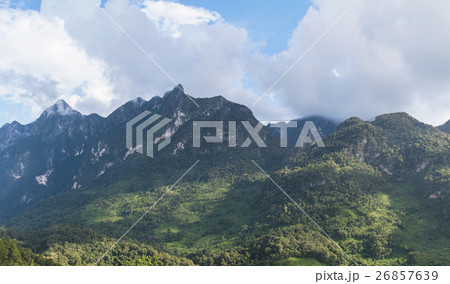 cloud cover on mountains panorama 26857639