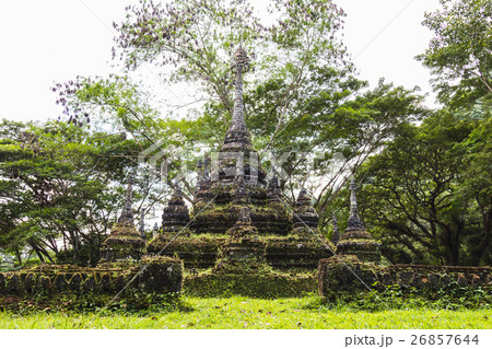 old pagoda in forest 26857644