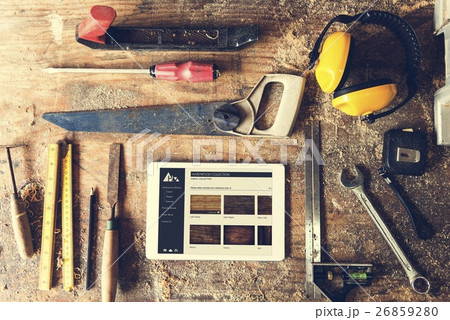 Carpenter Craftman Lumber Timber Woodwork Concept Carpenter Craftman Lumber Timber Woodwork Concept 26859280