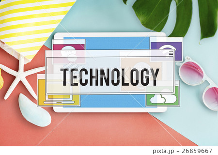Communication Technology Online Networking Connection Concept 26859667