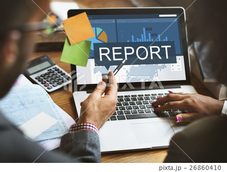 Report Research Resulting Information Graphic Concept 26860410