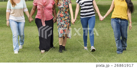 Group of Women Socialize Teamwork Happiness Concept Group of Women Socialize Teamwork Happiness Concept 26861917