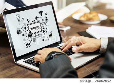 Business Marketing Icons Graphic Sketch Doodle Concept 26862052