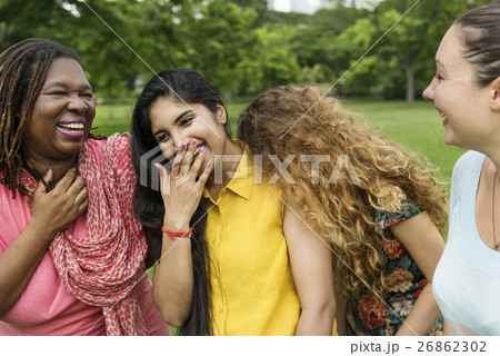 Group of Women Socialize Teamwork Happiness Concept Group of Women Socialize Teamwork Happiness Concept 26862302