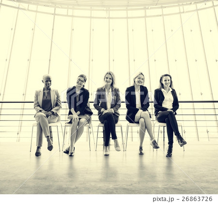 Businesswomen Teamwork Together Professional Occupation Concept Businesswomen Teamwork Together Professional Occupation Concept 26863726