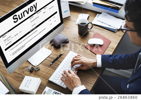 Survey Form Research Marketing Mark Concept Survey Form Research Marketing Mark Concept 26863860