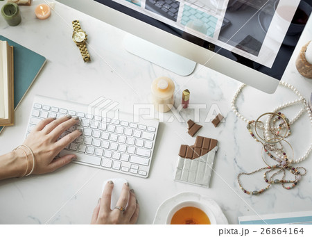 Shopping Internet Digital Connection Networking Concept 26864164