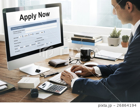 Apply Online Application Form Recruitment Concept 26864194