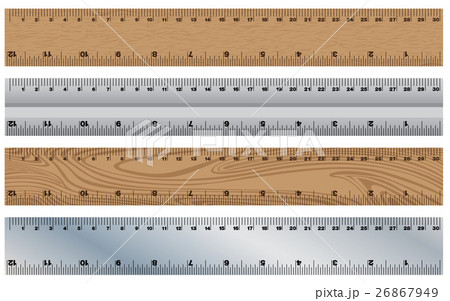 Wooden Ruler with Stainless Ruler. Wooden Ruler with Stainless Ruler. 26867949