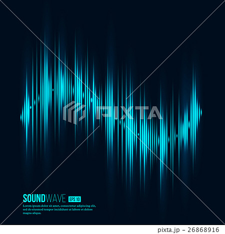 Digital equalizer. Sound wave. 26868916