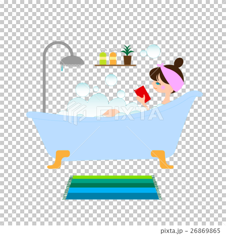 風呂に入る女性 26869865