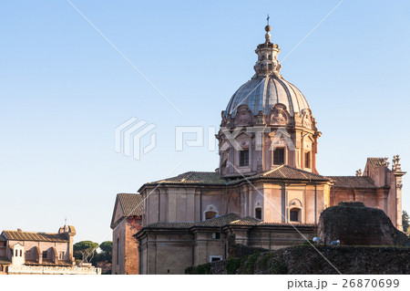 dome of church santi luca e martina in Rome 26870699