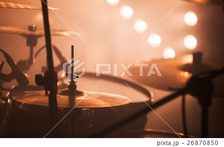 Rock drum set with cymbals Rock drum set with cymbals 26870850