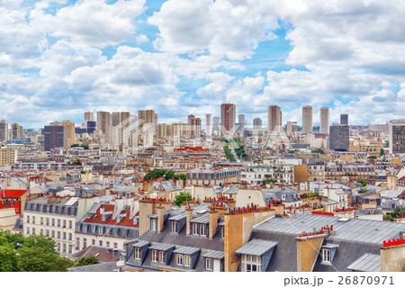Beautiful panoramic view of Paris  Beautiful panoramic view of Paris  26870971
