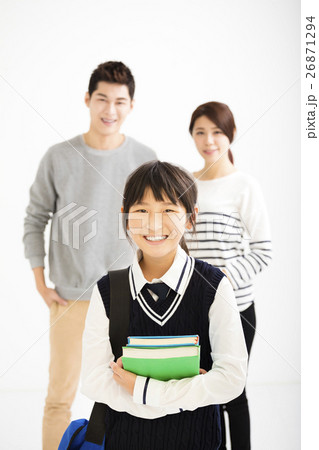 Happy Attractive Young  Family Portrait 26871294