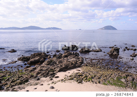 志賀島と博多湾の風景 志賀島と博多湾の風景 26874843