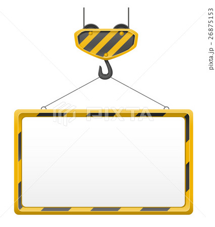 hook crane for building and blank template board 26875153