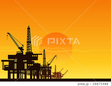 oil pumps on sunset 26875488