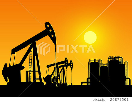 oil pumps on sunset 26875501