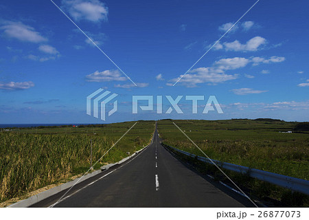 喜界島のまっすぐな道 喜界島のまっすぐな道 26877073