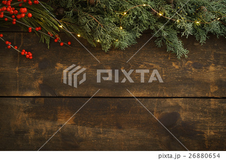 Wooden Christmas background 26880654