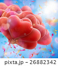 Red heart balloons. EPS 10 Red heart balloons. EPS 10 26882342