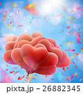 Valentine heart-shaped baloons. EPS 10 Valentine heart-shaped baloons. EPS 10 26882345