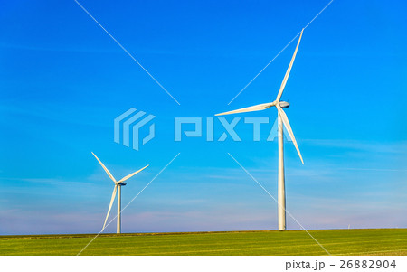 Wind turbines in a field - France, Marne Wind turbines in a field - France, Marne 26882904