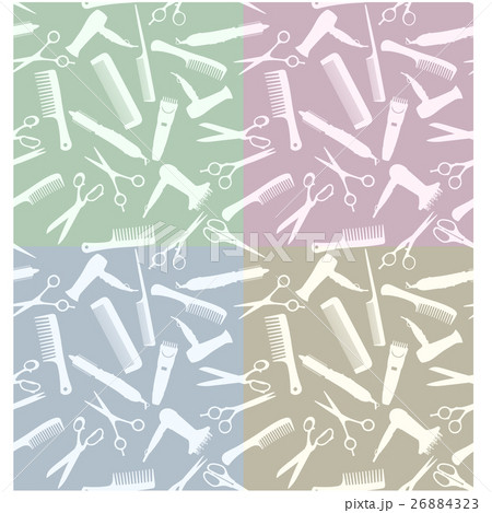 Seamless background - hairdressing salon Seamless background - hairdressing salon 26884323