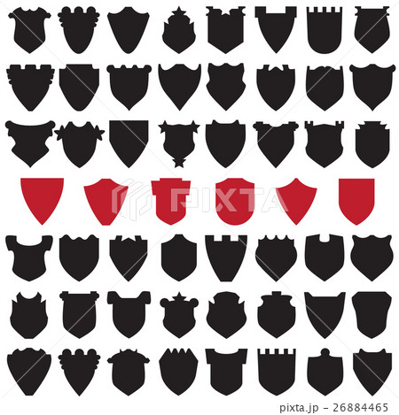 Black and Red Shields. 26884465
