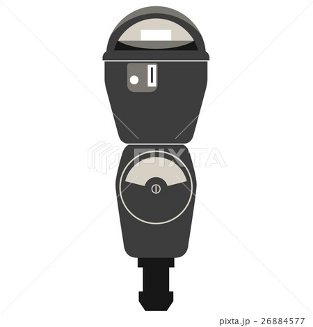Silhouette of retro american parking meter Silhouette of retro american parking meter 26884577
