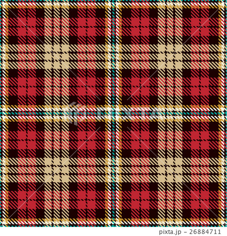 Plaid Tartan Seamless Pattern Background 26884711