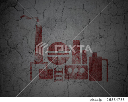 Manufacuring concept: Oil And Gas Indusry on wall  26884783