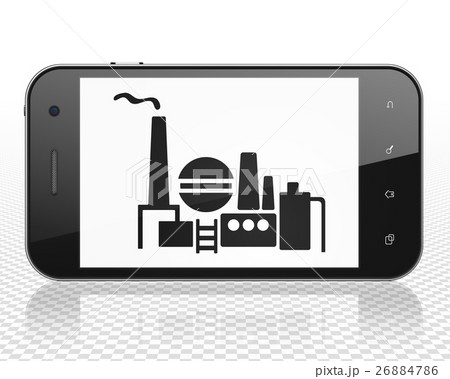 Industry concept: Smartphone with Gas Indusry 26884786