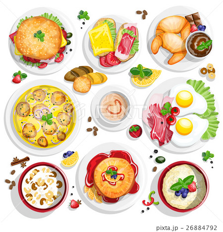 Classical hotel breakfast menu 26884792