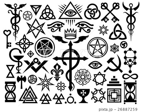 Medieval Occult Signs And Magic Stamps (Origin set 26887259