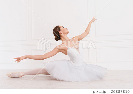 Professional classical dancer staring aside 26887810