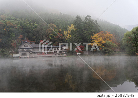 金鱗湖の朝霧 金鱗湖の朝霧 26887948