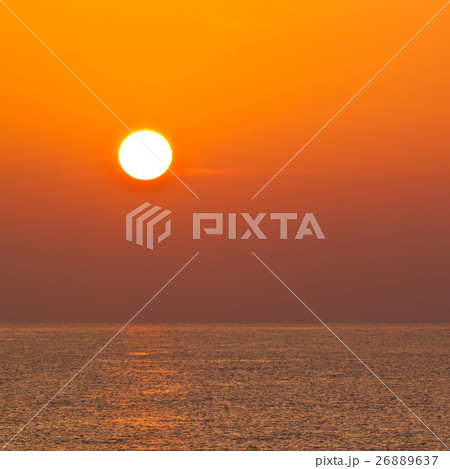 Sunrise over the sea in countryside,Thailand 26889637