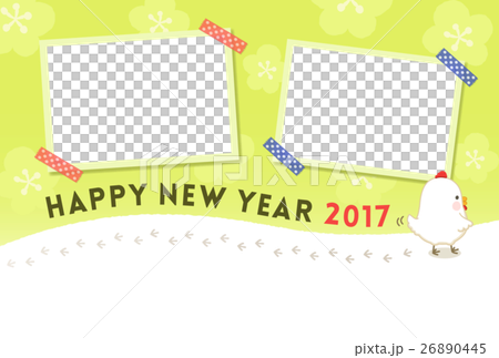 年賀状　酉　フォトフレーム 26890445