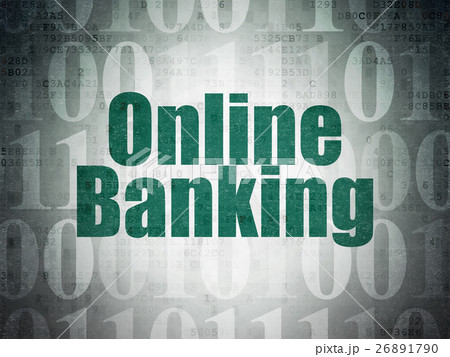 Business concept: Online Banking on Digital Data Business concept: Online Banking on Digital Data 26891790