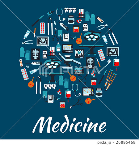 Medical icons and symbols placard Medical icons and symbols placard 26895469