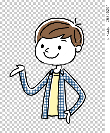 男の子：紹介、案内 26896294
