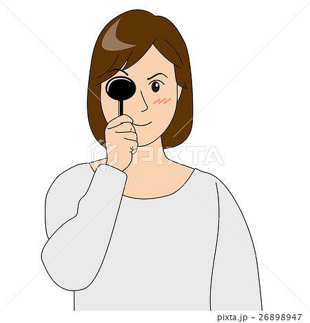 目の検査_若い女性 目の検査_若い女性 26898947