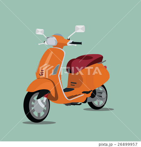 Orange scooter 3d 26899957